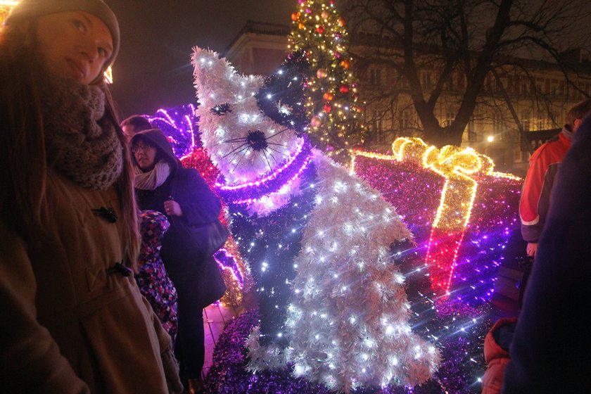 Świąteczna iluminacja w Warszawie