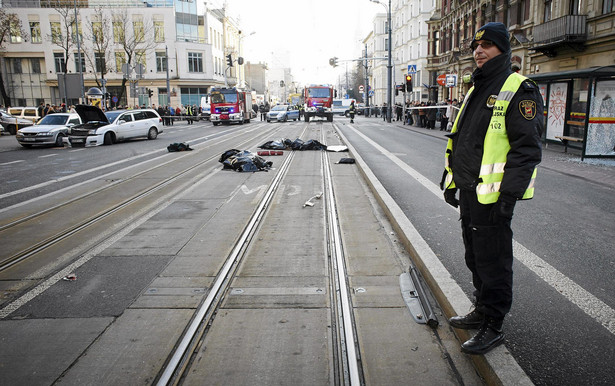 Wypadek tramwaju w Łodzi