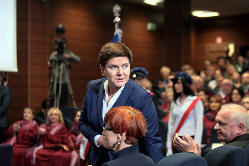 Premier Beata Szydło podczas inauguracji roku akademickiego 2016/2017 w gorzowskiej Akademii im. Jakuba z Paradyża