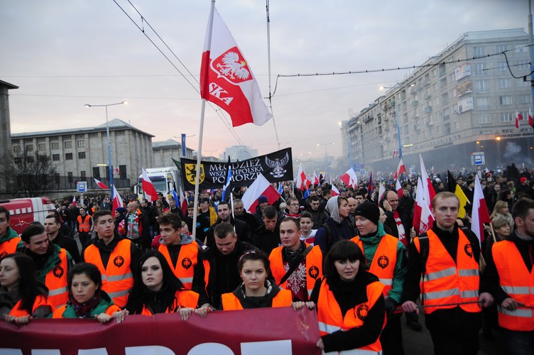 Marsz Niepodległości. Fot. Maciek Suchorabski