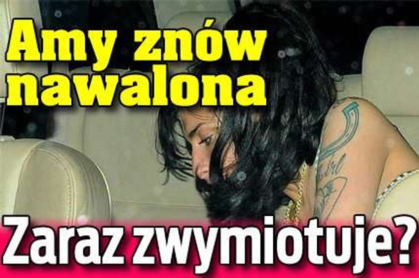 Amy znów nawalona! Zaraz zwymiotuje?