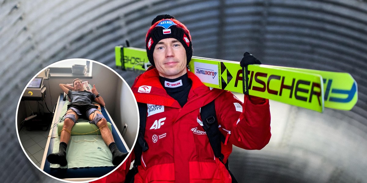 Kamil Stoch walczy o szybki powrót na skocznię. 