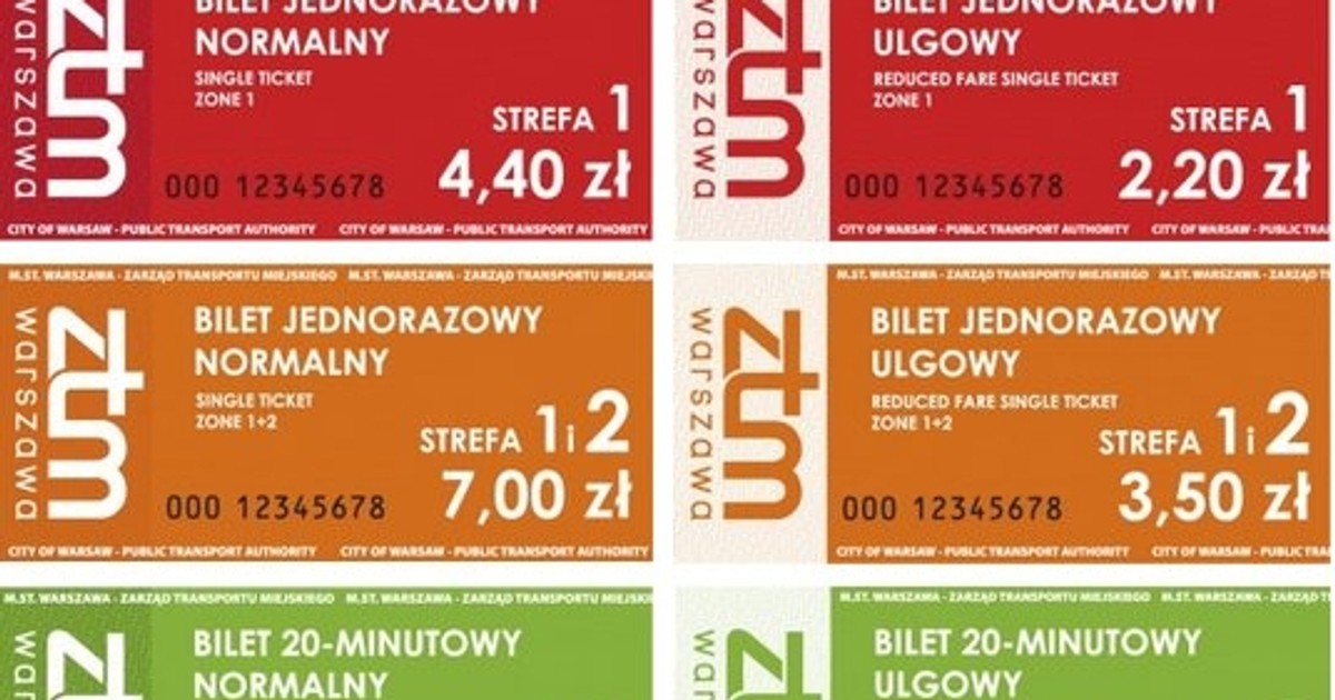 Nowe bilety w Warszawie