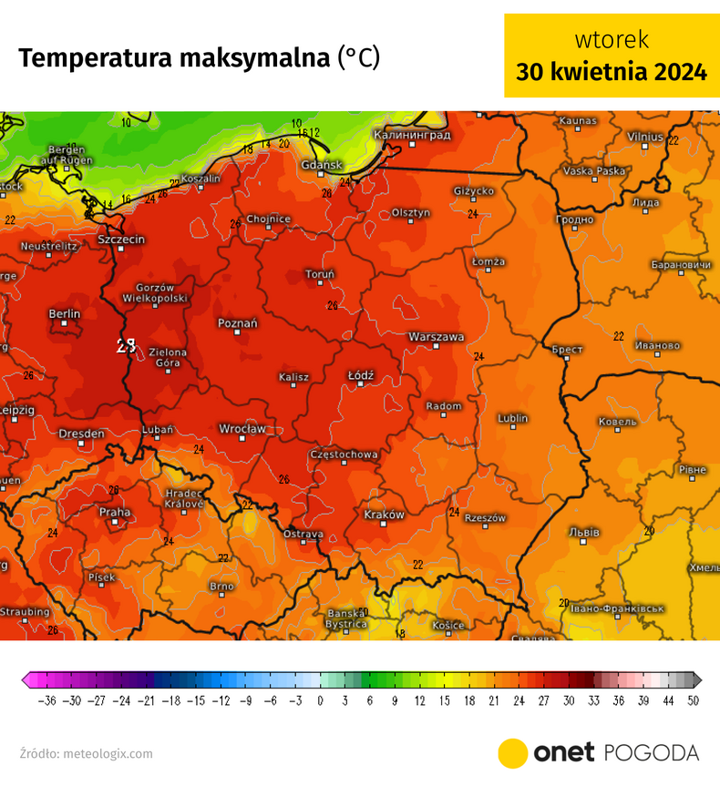 Wtorek w całej Polsce będzie bardzo ciepły, a nawet gorący