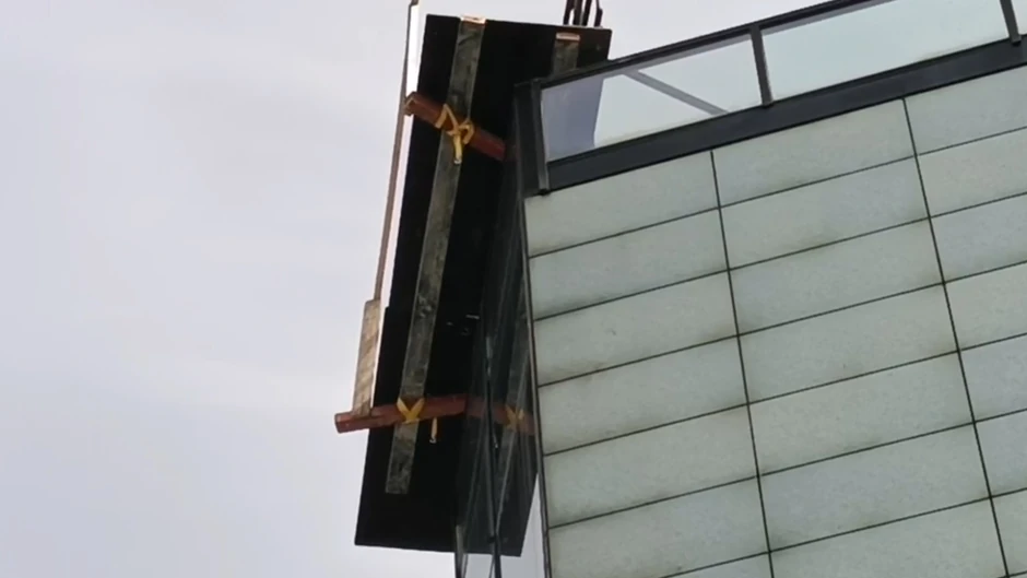 Pala skela u Novom Sadu