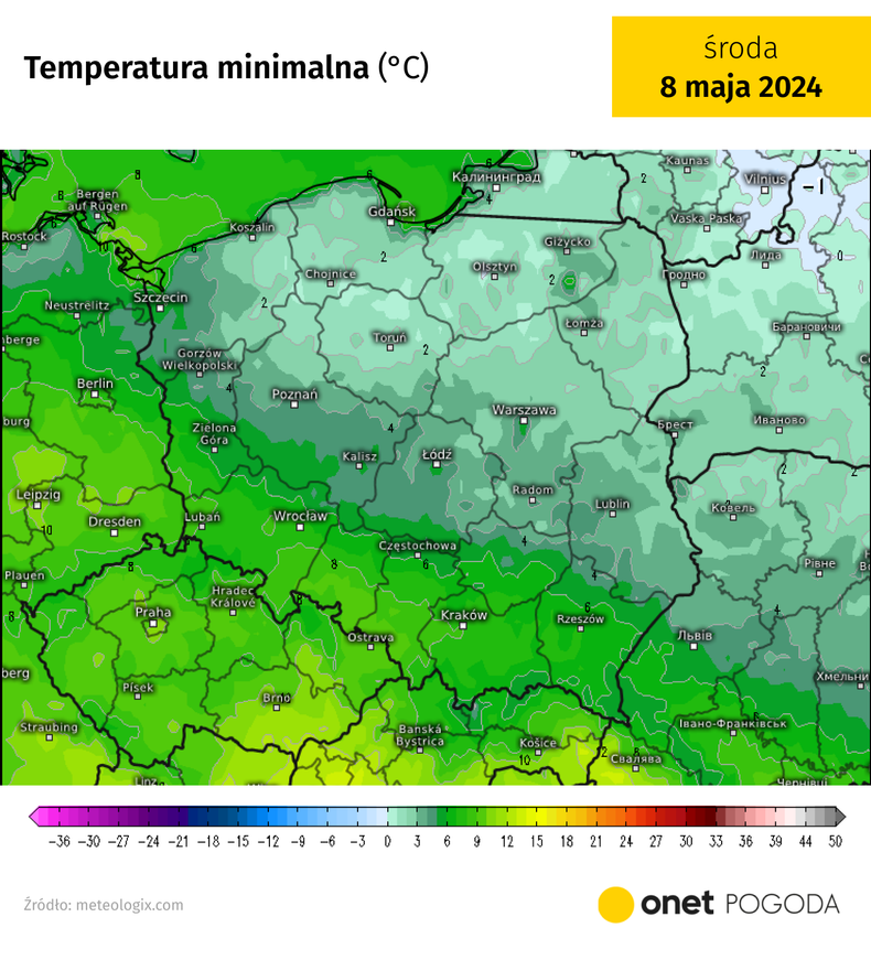 Przymrozkami zagrożona jest głównie północna Polska