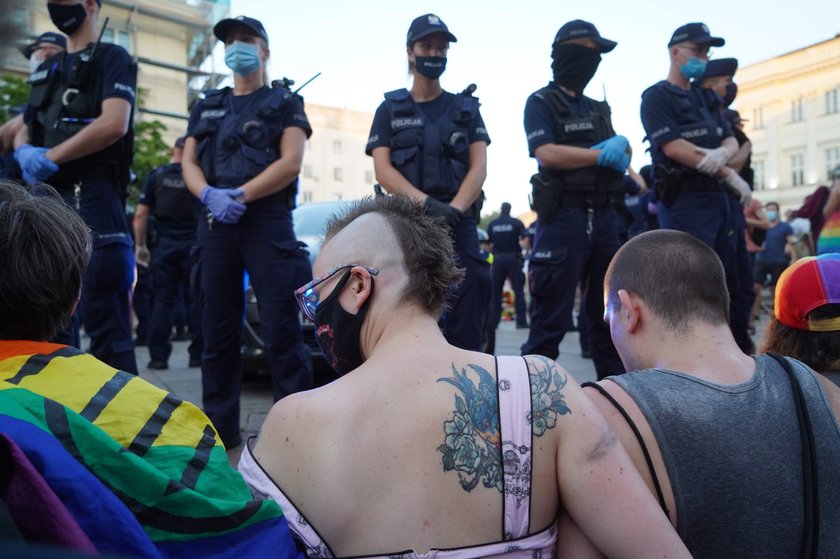 Protest w obronie zatrzymanego aktywisty