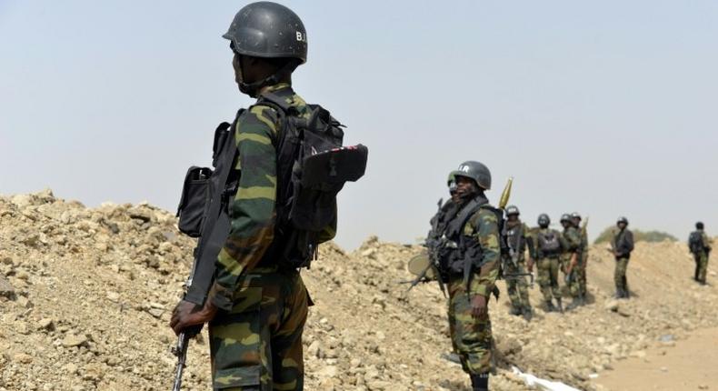 Cameroonian soldiers engaged in the fight against Boko Haram.