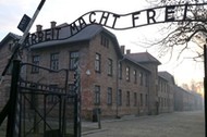 Brama byłego obozu Auschwitz II-Birkenau w Oświęcimiu