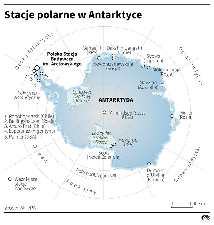 Stacje polarne w Antarktyce