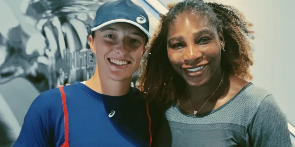 Iga Świątek i Serena Williams.