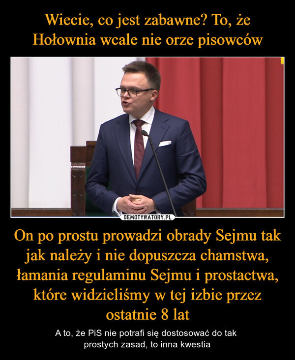 Mem z Szymonem Hołownią