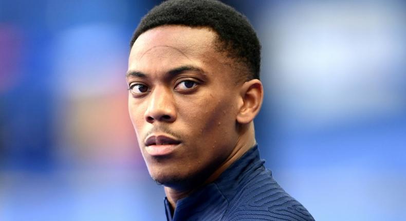 Anthony Martial during a training session with the France national team in September