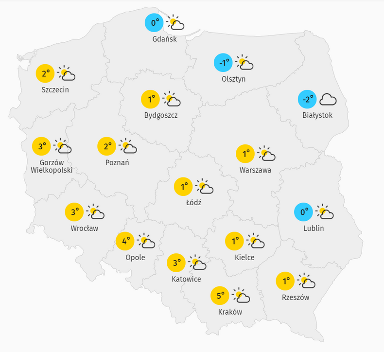 Pogoda Na środę Kraków