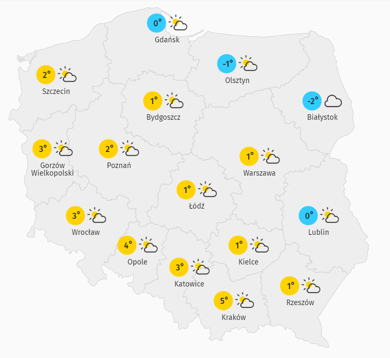 Pogoda Na środę Kraków