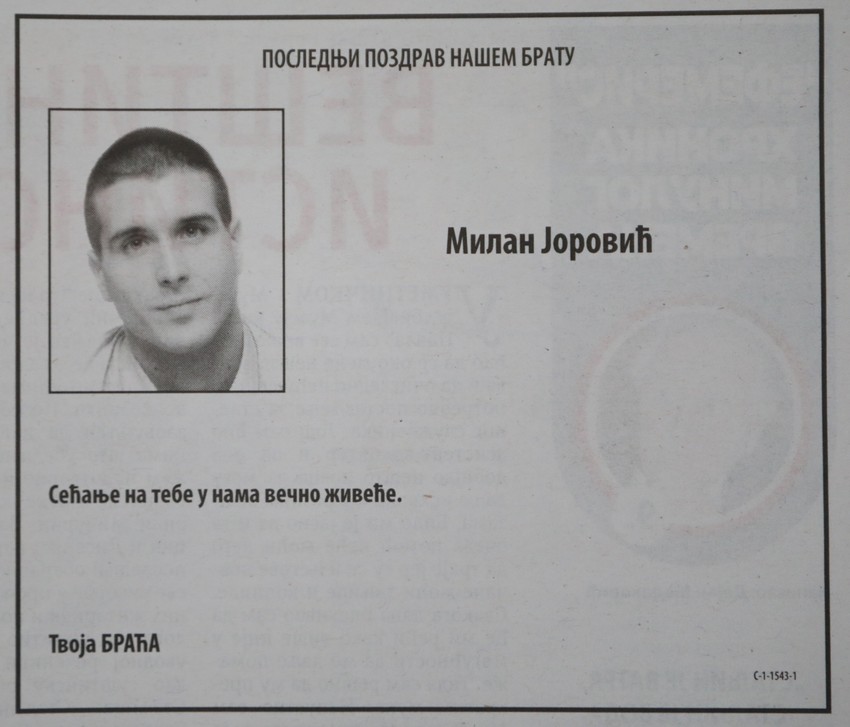 Ubijeni Milan Jorović