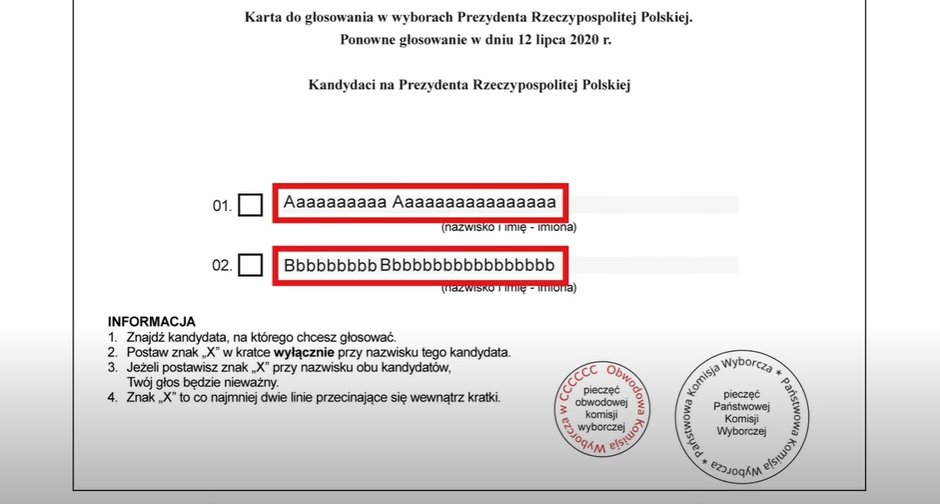 Wybory 2020 Jak oddać głos w II turze wyborów? Jak będzie wyglądała karta do głosowania?