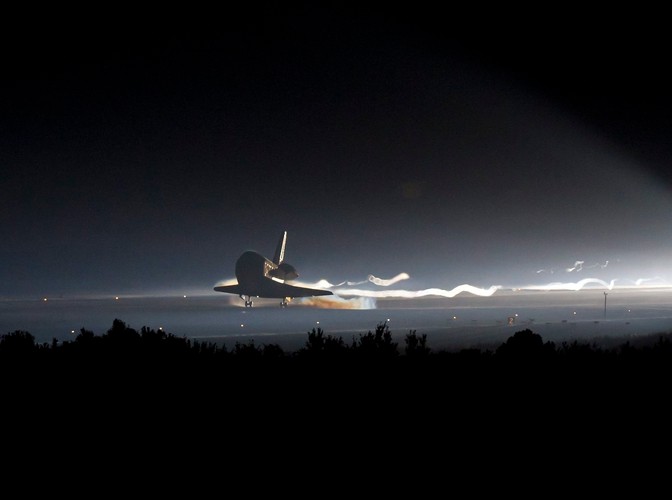 Atlantis poczas lądowania