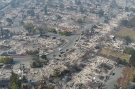 Santa Rosa, Kalifornia po pożarach