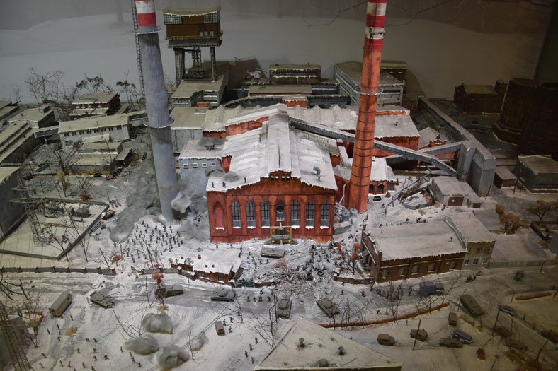 Makieta w Śląskim Centrum Wolności i Solidarności Muzeum Izby Pamięci kopalni "Wujek"