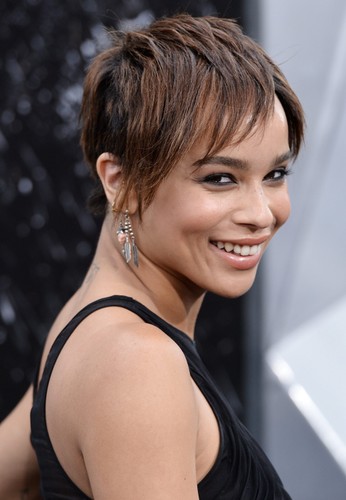 Zoe Kravtiz na premierze filmu 'Mroczny rycerz powstaje' w Nowym Jorku