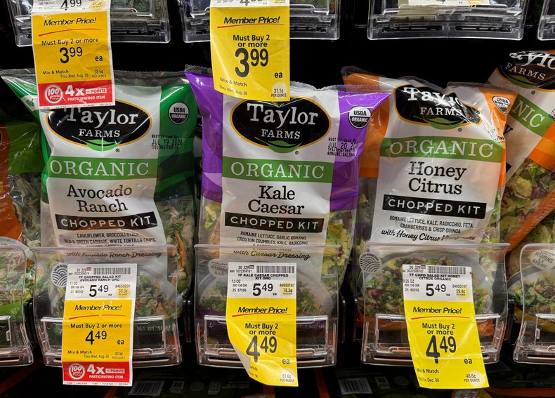 Taylor Farms was named a defendant in at least two lawsuits last week.Justin Sullivan/Getty Images