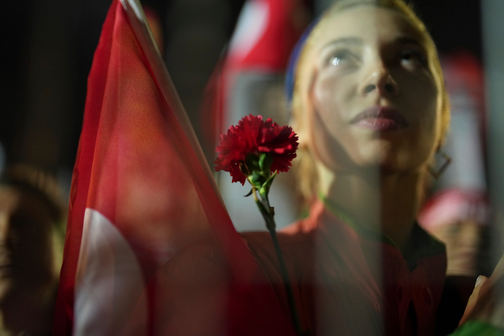 Protesty proti zadržaniu a väzneniu primátora Istanbulu Ekrema Imamogla.