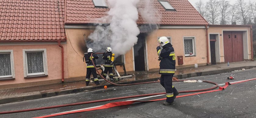 Pożar w Kaliszu Pomorskim