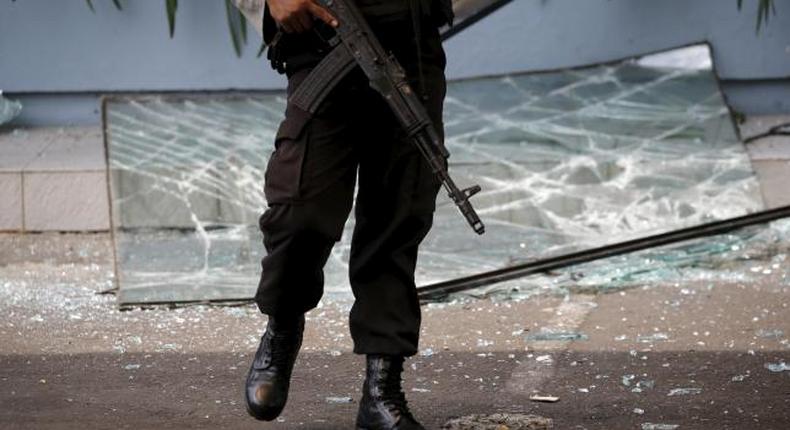 Chaos as stunning militant attack unfolds in Indonesia's capital