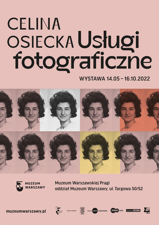 "Celina Osiecka. Usługi fotograficzne" - nowa wystawa w Muzeum Warszawskiej Pragi (plakat)