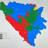 Nova mapa BiH pravila se usred Zagreba