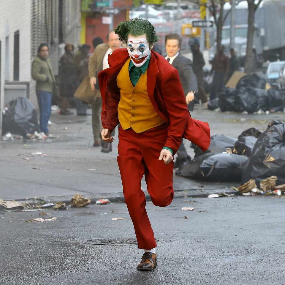 Joaquin Phoenix  na planie filmu "Joker"