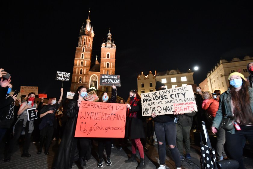 Kolejny protest w Krakowie