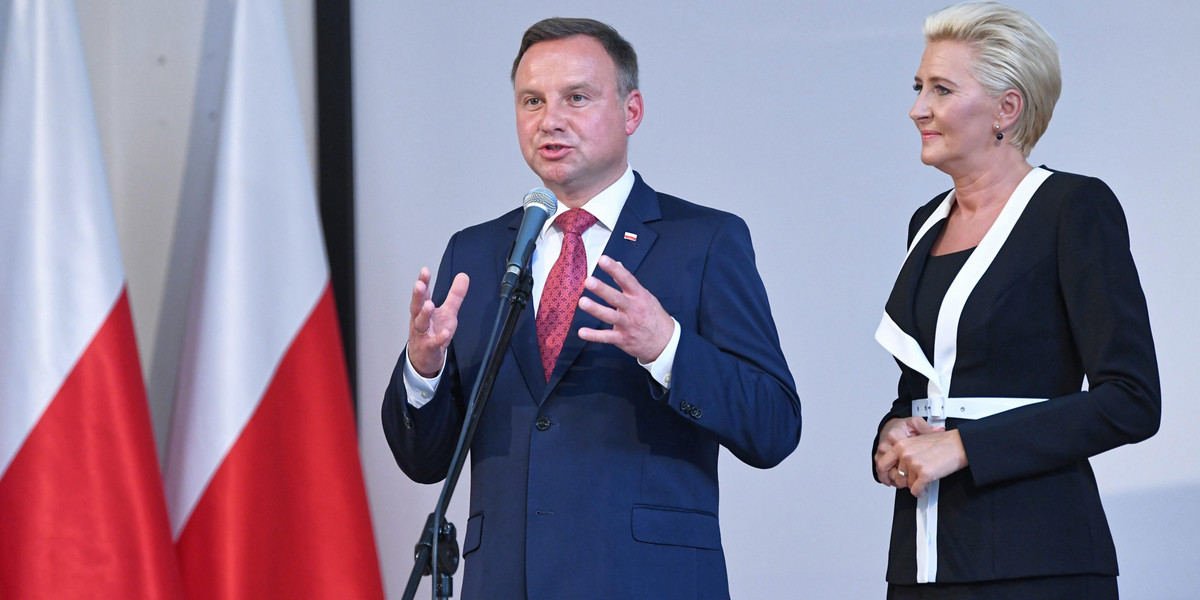 Zakrzyczeli Andrzeja Dudę. Mówił w szkole o komunistach