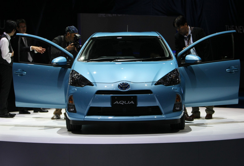 Hybrydowa Toyota Aqua na Tokyo Motor Show 2011, fot. Tomohiro Ohsumi/Bloomberg