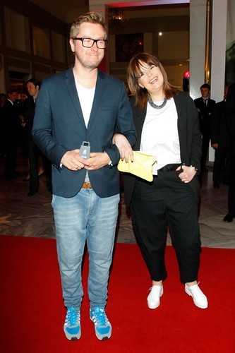 Tomasz Kin i Karolina Korwin Piotrowska na premierze filmu 'Powstanie Warszawskie'