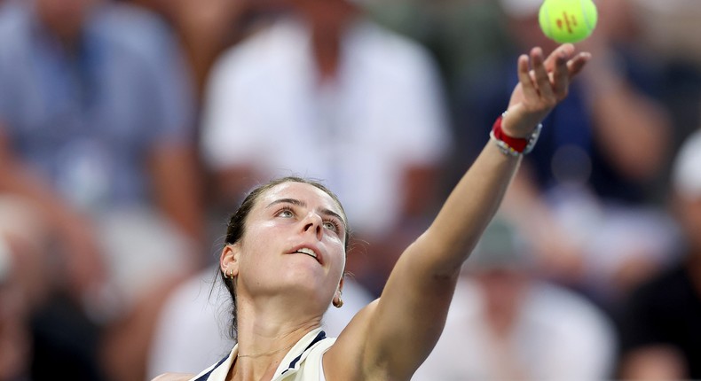 Emma Navarro won her first match at the 2024 US Open.Matthew Stockman/Staff/Getty Images