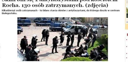 Zadyma w Białymstoku. 130 osób zatrzymanych