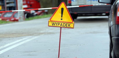 Groźny wypadek na dk 12. Ranne dzieci!