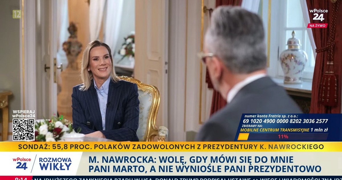 Marta Nawrocka o życiu w Pałacu. "Tak naprawdę się nie zmieniło". Poza jednym