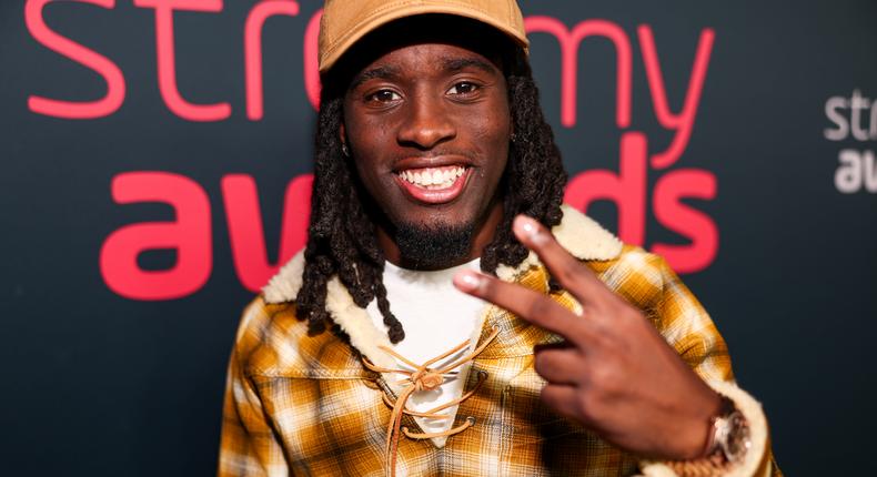 Kai Cenat at The 2023 Streamy Awards held at the Fairmont Century Plaza Hotel on August 27, 2023 in Los Angeles.Christopher Polk/Penske Media via Getty Images