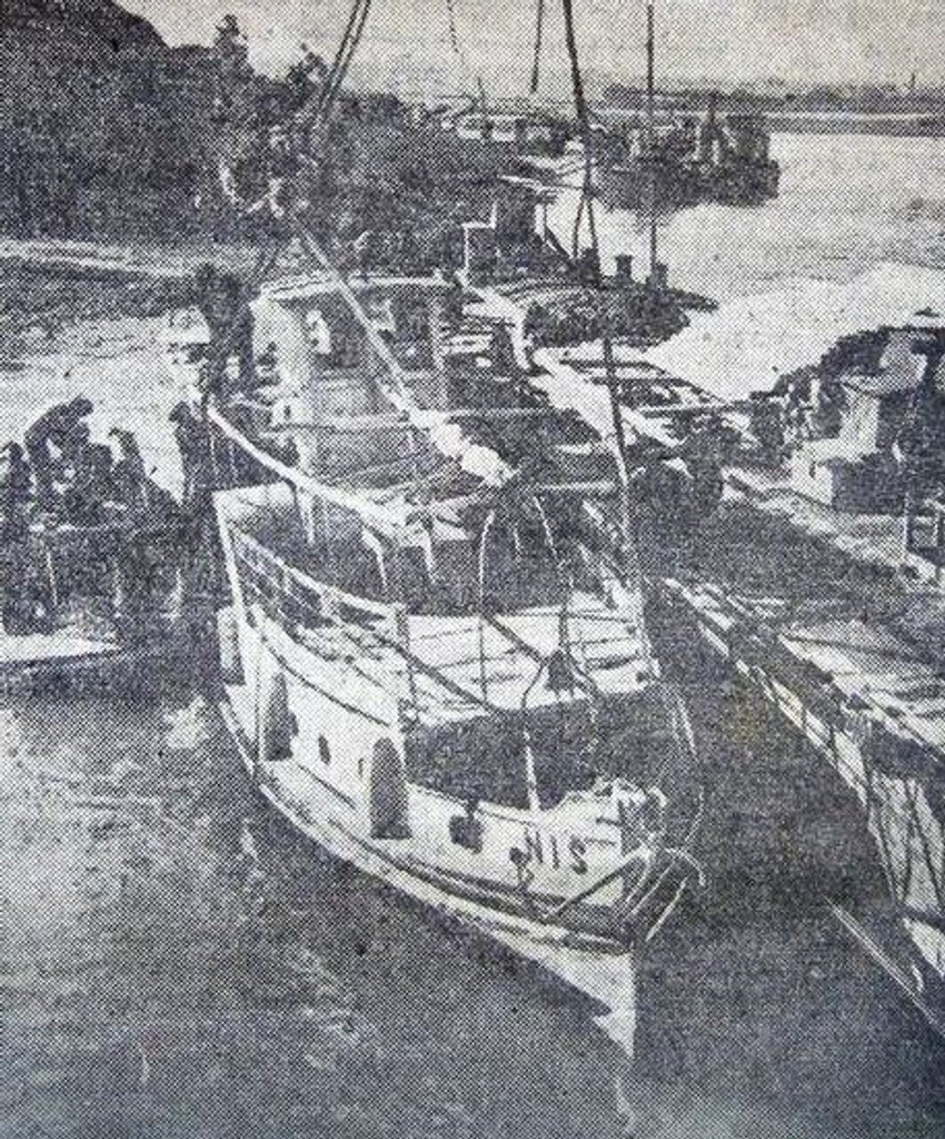 Brod "Niš" je posle izvlačenja sa dna reke izgledao skoro neoštećeno