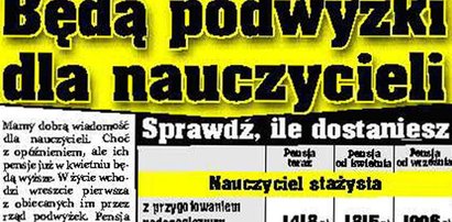 Będą podwyżki dla nauczycieli