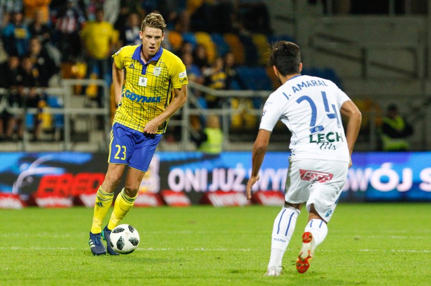 Pilka nozna. Ekstraklasa. Arka Gdynia - Jagiellonia Bialystok. 29.07.2018