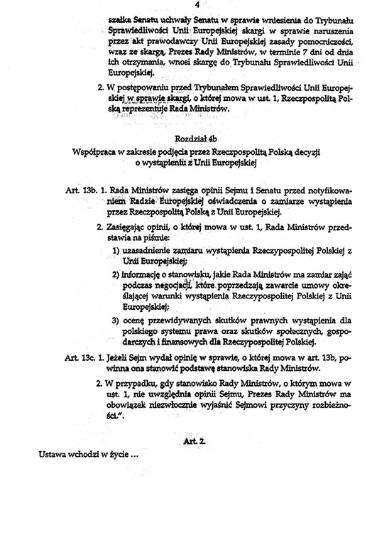 Projekt nowelizacji ustawy kompetencyjnej