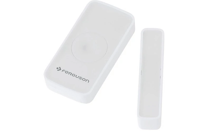 Wielofunkcyjny czujnik Ferguson SmartHome Multipurpose Sensor FS1MP informuje o stanie otwarcia/zamknięcia drzwi, okien czy bramy, bezprzewodowa komunikacja w systemie ZigBee, cena ok. 60 złotych; wymaga centrali sterującej Ferguson Smart Hub za mniej więcej 400 zł