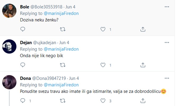 Komentari sa Tvitera
