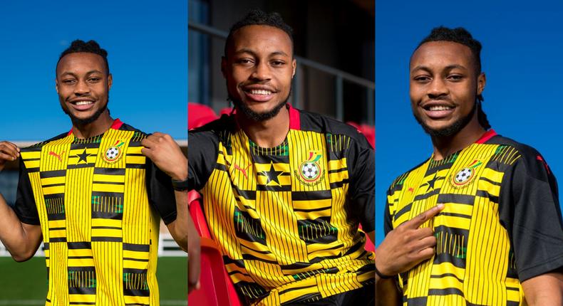 Antoine Semenyo: England-born striker models in Ghana jersey after Black Stars call-up