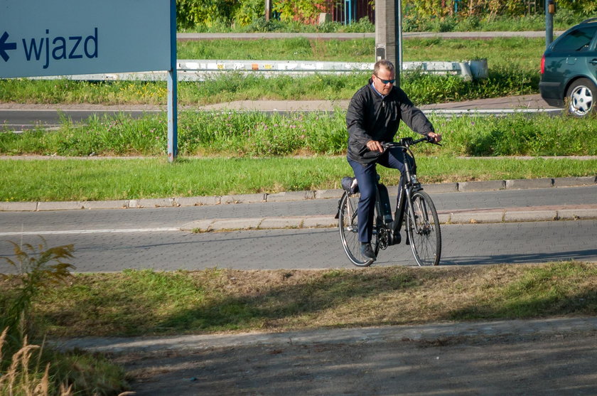 Panie prezydencie a gdzie kask?