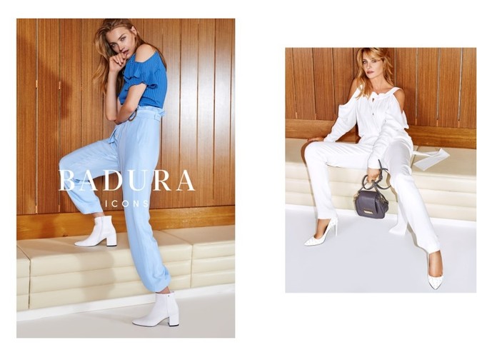 Aneta Kręglicka i Anna Jagodzińska w kampanii Badura jesień/zima 2017/2018